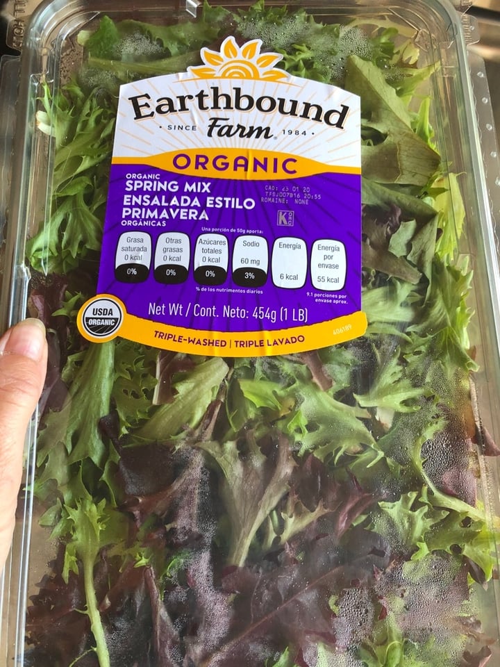 photo of Earthbound Farm Organic Spring Mix Salad shared by @jenaolio on  21 Jan 2020 - review