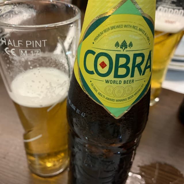 Foto do prato “Cobra Beer”