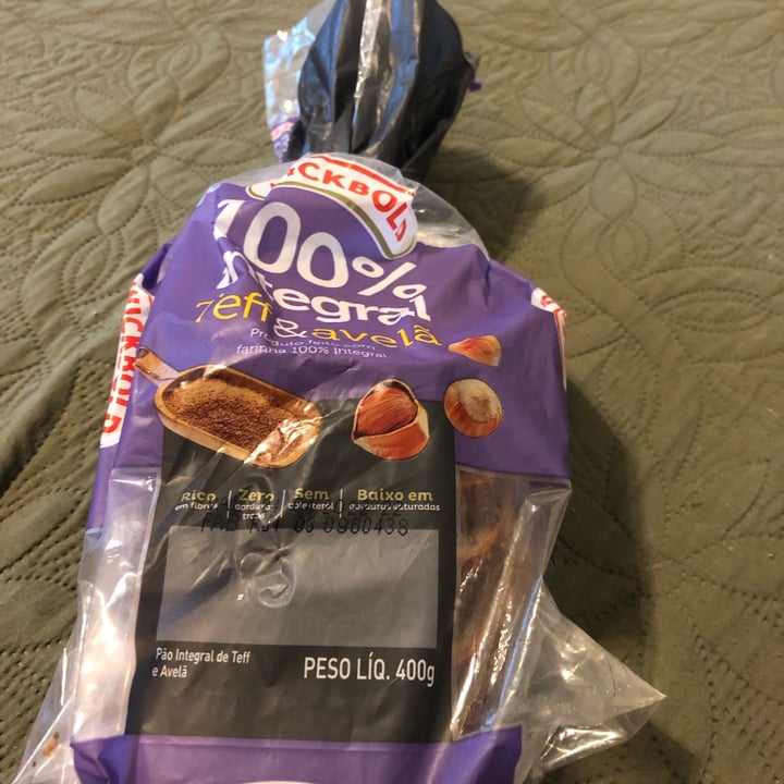 review photo of Wickbold Pão 100% Integral Com Teff & Avelã shared by @flaviodelgado on 25 Apr 2022 - review