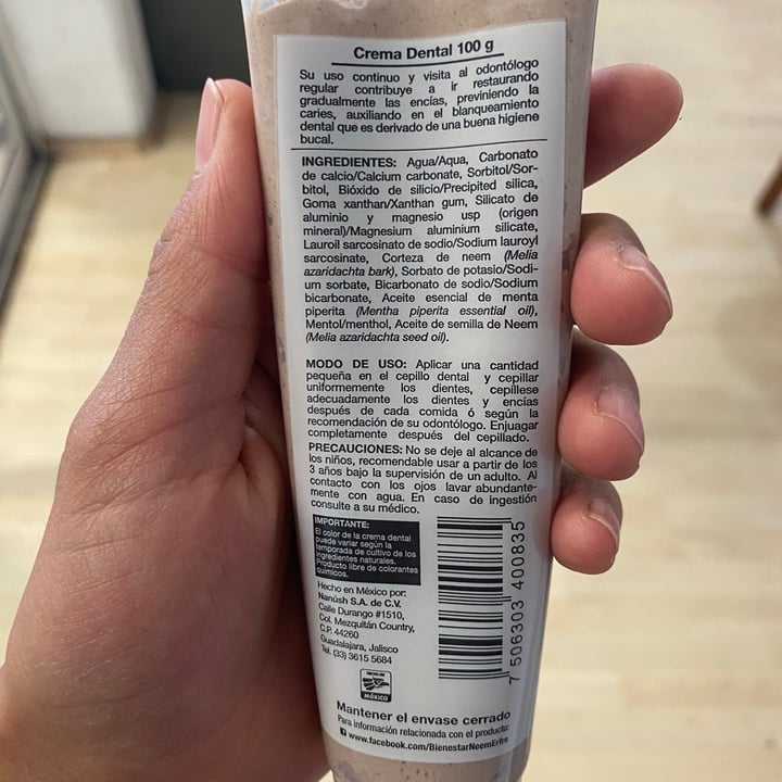 photo of Bienestar Neem Erfre Crema Dental shared by @yenitzia on  20 Jul 2021 - review