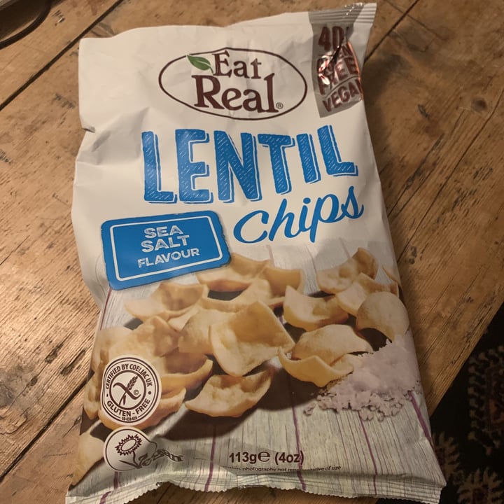 photo of Eat Real Lentil Chips Sea Salt Flavour shared by @a-broccx-tale on  03 Feb 2021 - review
