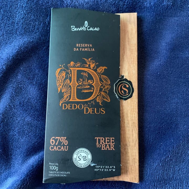 photo of Bendito Cacao Chocolate cacau 67% shared by @janaesteves on  25 Apr 2022 - review