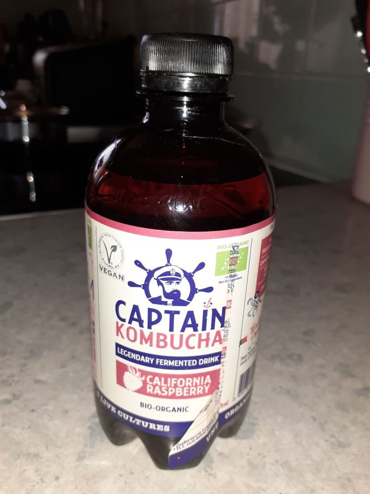 photo of Captain Kombucha Legendary Fermented Drink - California Raspberry shared by @poppyveggirl on  11 Apr 2020 - review