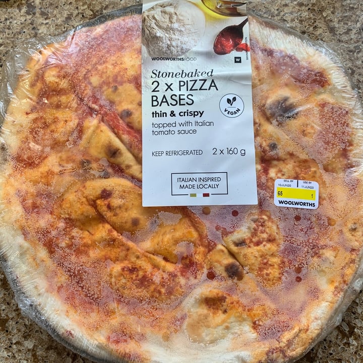 photo of Woolworths Food Stonebaked Pizza Bases shared by @stuartdyer on  13 Jul 2020 - review