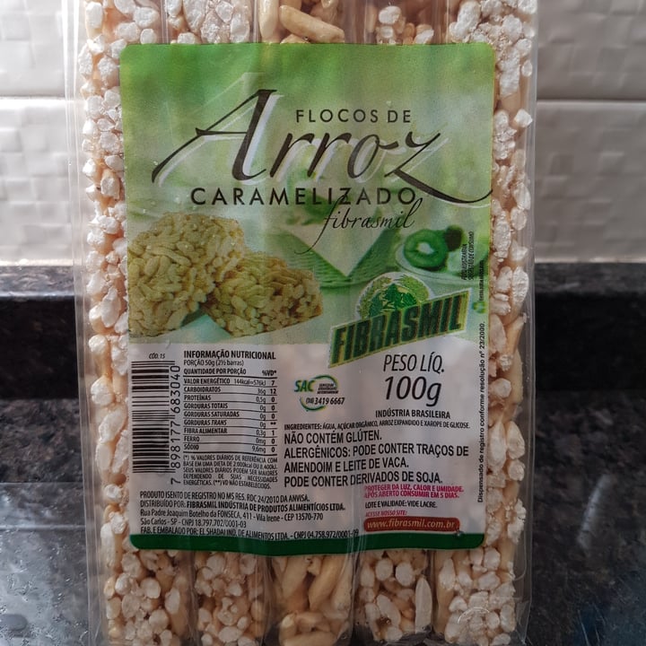 photo of fibrasmil Flocos De Arroz Caramelizado shared by @liataubate12345 on  21 Jun 2022 - review