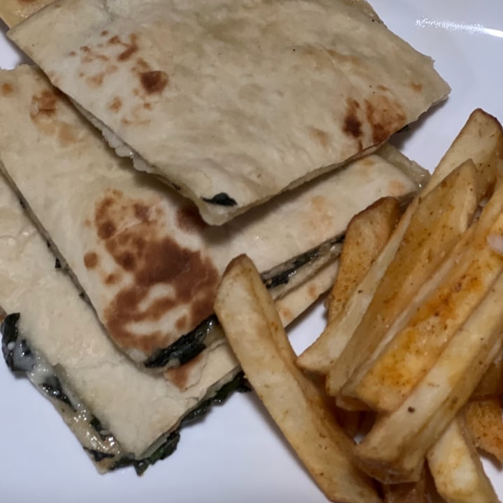 review photo of Asher's Corner Cafe @ Ashers Farm Sanctuary spinach and feta tramezini shared by @jush on 12 Oct 2022 - review