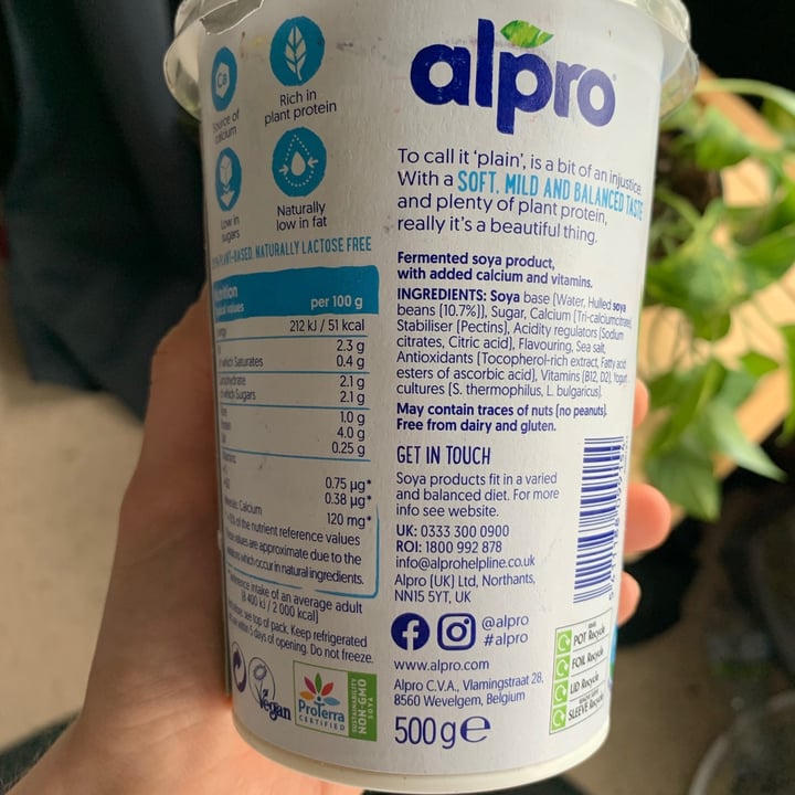 review photo of Alpro Plain shared by @tyjmorgan on 28 Jun 2021 - review