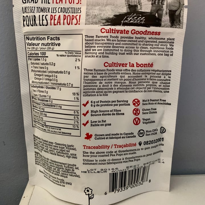 review photo of Three Farmers Sriracha Pea Pops shared by @ieatplants on 18 May 2021 - review