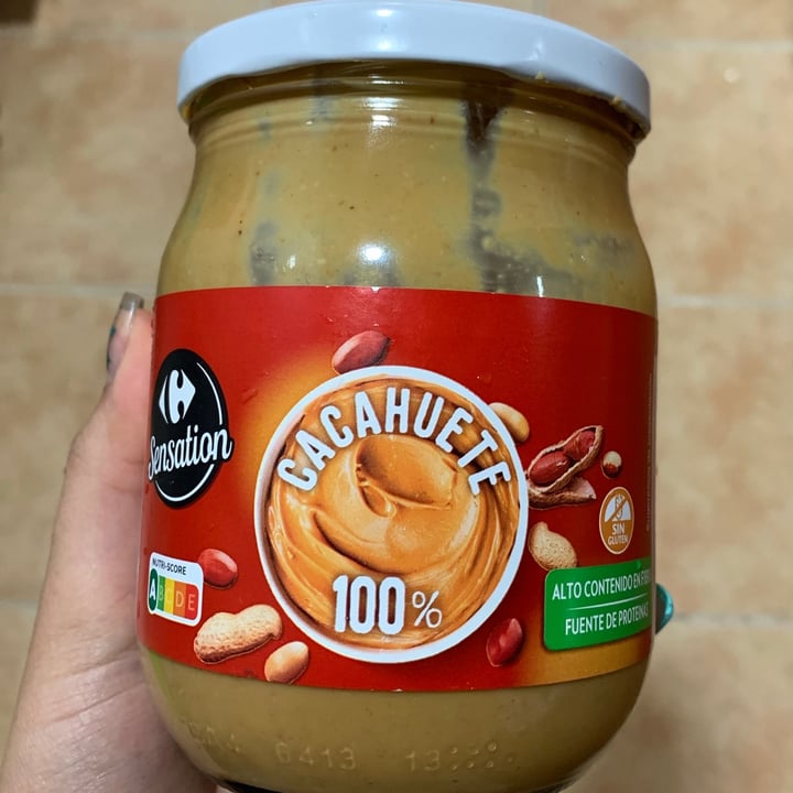 photo of Carrefour Sensation Crema cacahuete shared by @nayelisagastume on  25 Mar 2021 - review