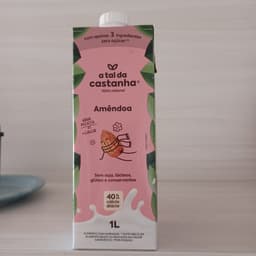 Bebida vegetal a tal da castanha
