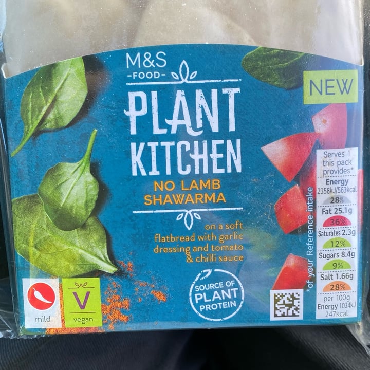 photo of Plant Kitchen (M&S) No Lamb Shawarma shared by @leevardy on  11 Feb 2022 - review