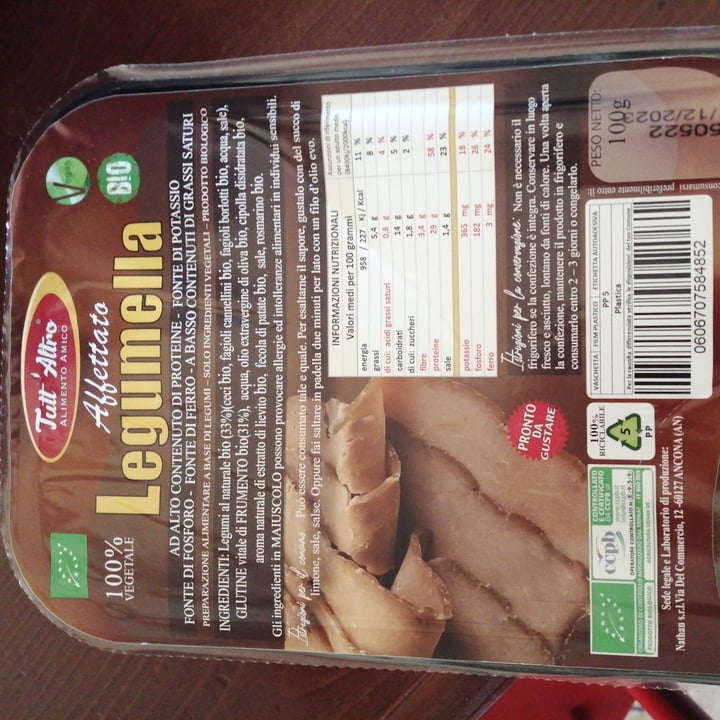photo of TUTT' ALTRO Alimento Amico Legumella shared by @minifridaminiminu on  19 May 2022 - review