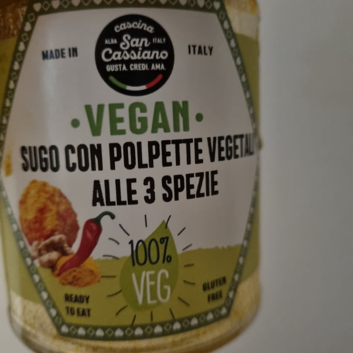 photo of Cascina San cassiano Vegan Sugo Alle Polpette  Con 3 Spezie shared by @bressy on  24 Aug 2022 - review