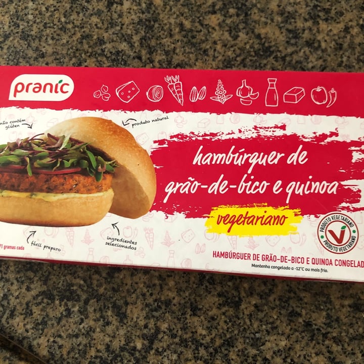 photo of Pranic Hambúrguer De Grão De Bico E Quinoa shared by @vaniachocho on  03 Aug 2021 - review