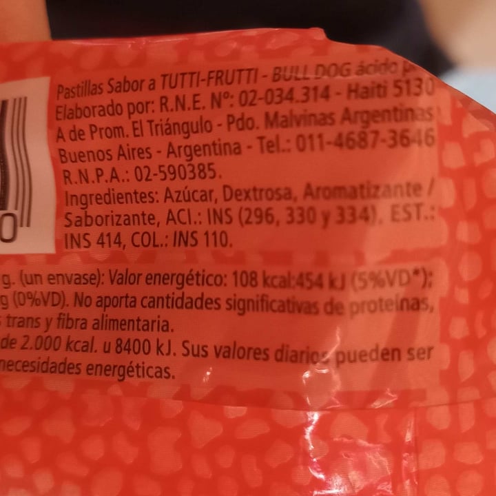 review photo of Lacasa Bull Dog sabor Tutti Frutti shared by @sofi1 on 18 Jul 2022 - review