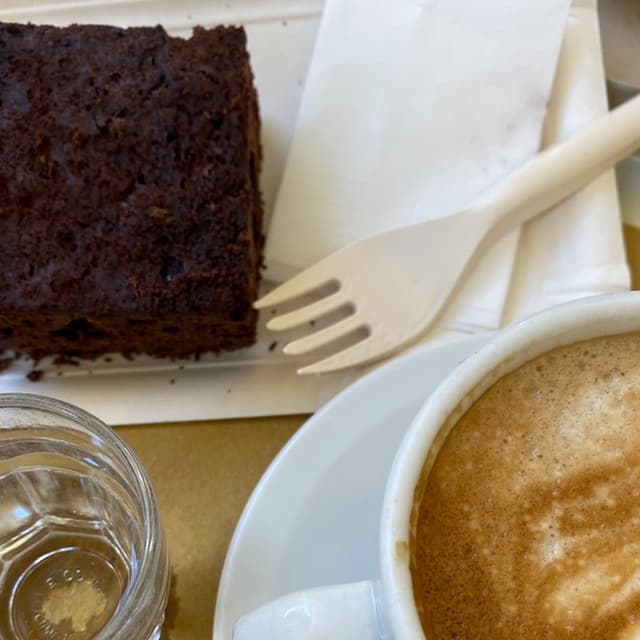 Photo of the dish “Brownie Vegano Ai Mirtilli”