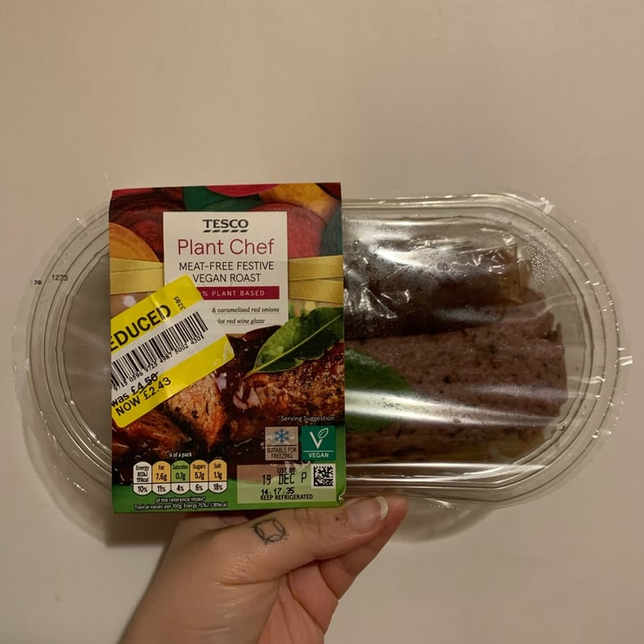 photo of Tesco Plant Chef Meat Free Festive Vegan Roast shared by @marruiz on  23 Jan 2022 - review