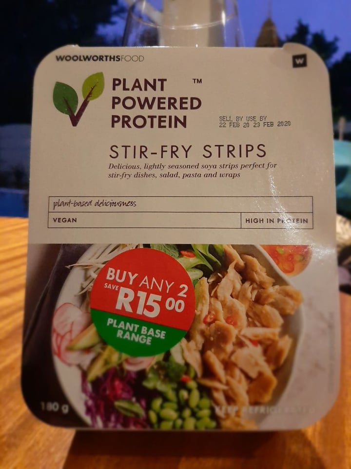 photo of Woolworths Food Plant Powered Protein Stir-Fry Strips shared by @divdtuin on  09 Feb 2020 - review
