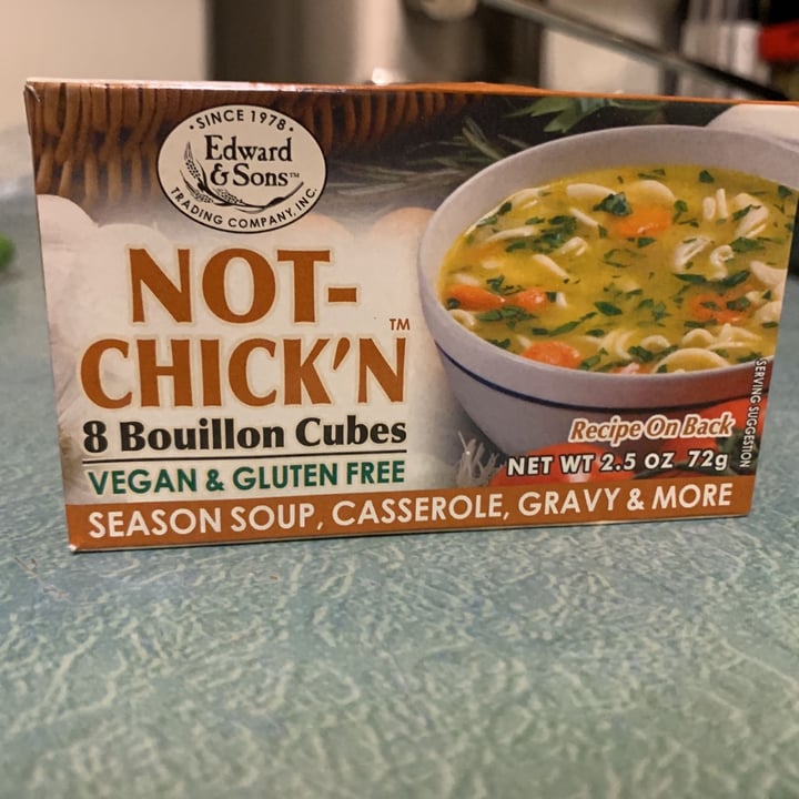 photo of Edward & Sons Not Chick'N 8 Bouillon Cubes shared by @kathysumie on  01 May 2020 - review