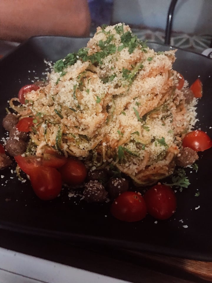 photo of Afterglow By Anglow Raw Zucchini Linguine With Walnut ‘Meat’-Balls shared by @letusbeheroes on  13 Aug 2019 - review