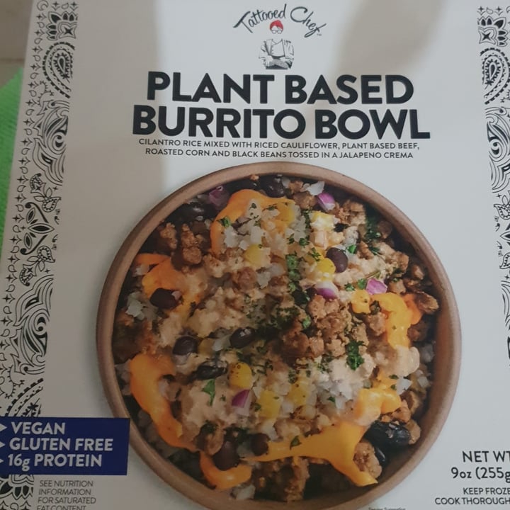 photo of Tattooed Chef Plant Based Burrito Bowl shared by @aaronjooste on  18 Oct 2022 - review