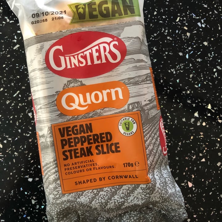 photo of Ginsters Quorn Vegan Peppered Steak Slice shared by @rhiannondiamxnd on  12 Oct 2021 - review
