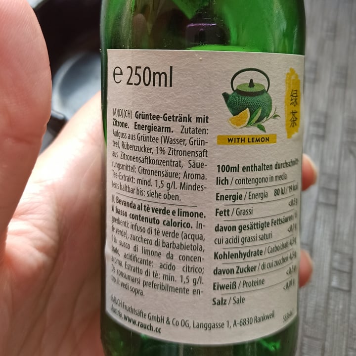 photo of Rauch Nativa Green Tea shared by @rebecvz on  10 May 2021 - review