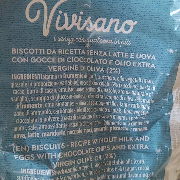 photo of Di Leo Vivisano
biscotti vegan con gocce di cioccolato shared by @aiaggrm on  01 Nov 2022 - review