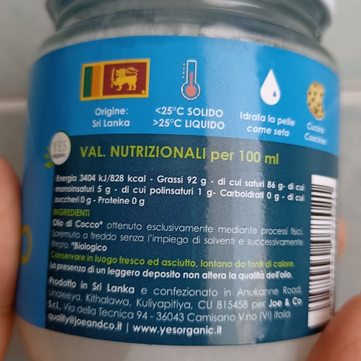 review photo of Yes organic Olio Di Cocco Bio shared by @nicoleseveri on 21 Apr 2022 - review