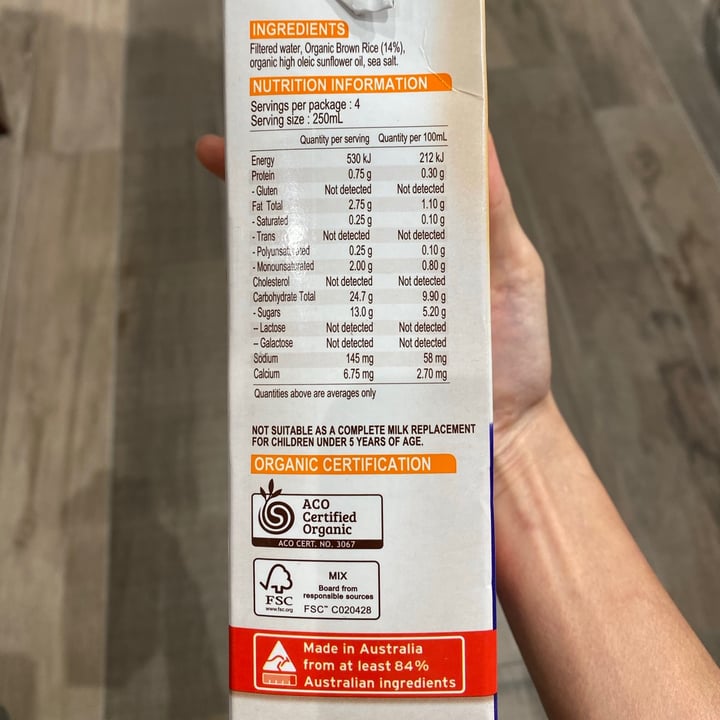 photo of Pureharvest unsweetened rice milk shared by @tabs on  24 Jun 2021 - review