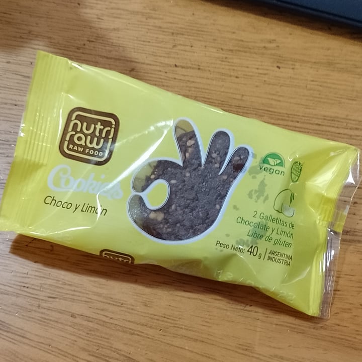 photo of Nutri Raw Cookies choco y limón shared by @floravila on  07 Jan 2022 - review