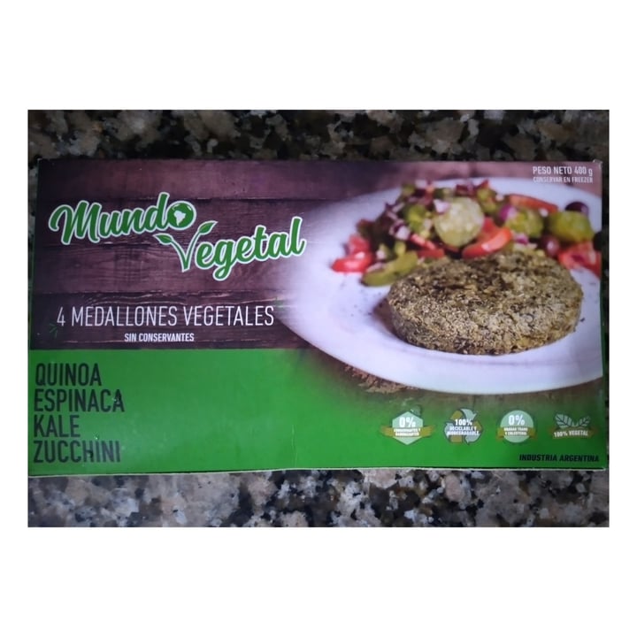 review photo of Mundo Vegetal Medallones Vegetales Quinoa Espinaca Kale Zucchini shared by @azucarmascabo on 19 Sep 2020 - review