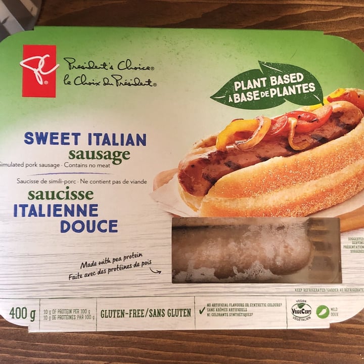 photo of President's Choice Saucisses shared by @vegovegan on  05 Nov 2021 - review