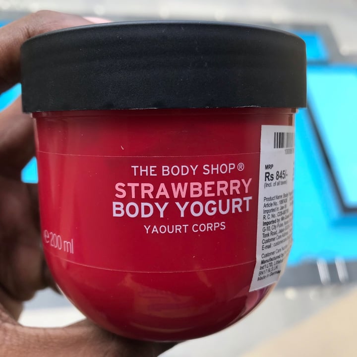 photo of The Body Shop Strawberry Body Yogurt shared by @veganniran on  18 Dec 2020 - review
