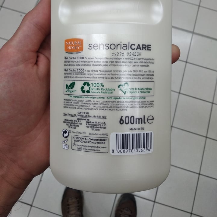 review photo of natural honey gel de ducha aroma coco shared by @javierpascual on 27 Jan 2023 - review