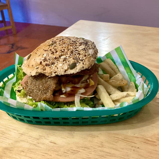 「Hamburguesa Hawaiana」の料理の写真