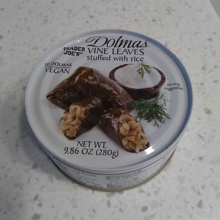 photo of Trader Joe's Dolmas - Vine Leaves Stuffed with Rice shared by @peggyk on  01 Mar 2022 - review