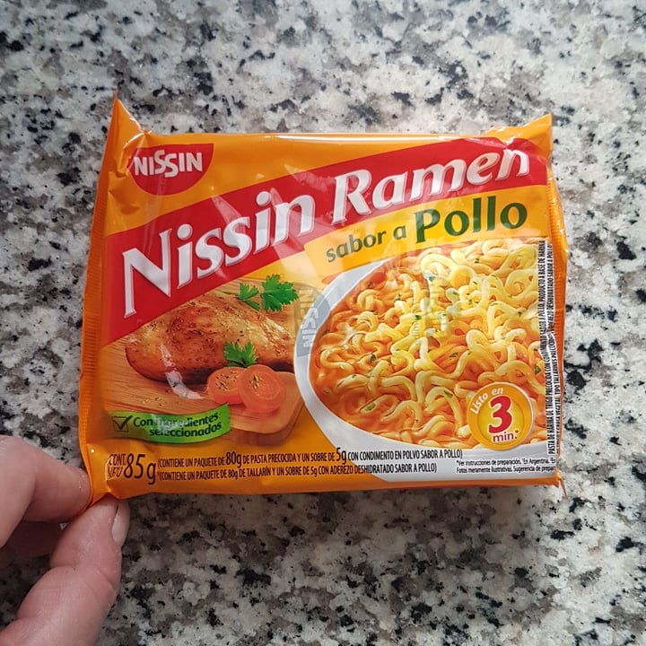 photo of Nissin Nissin Ramen shared by @vforvegan on  10 Apr 2022 - review