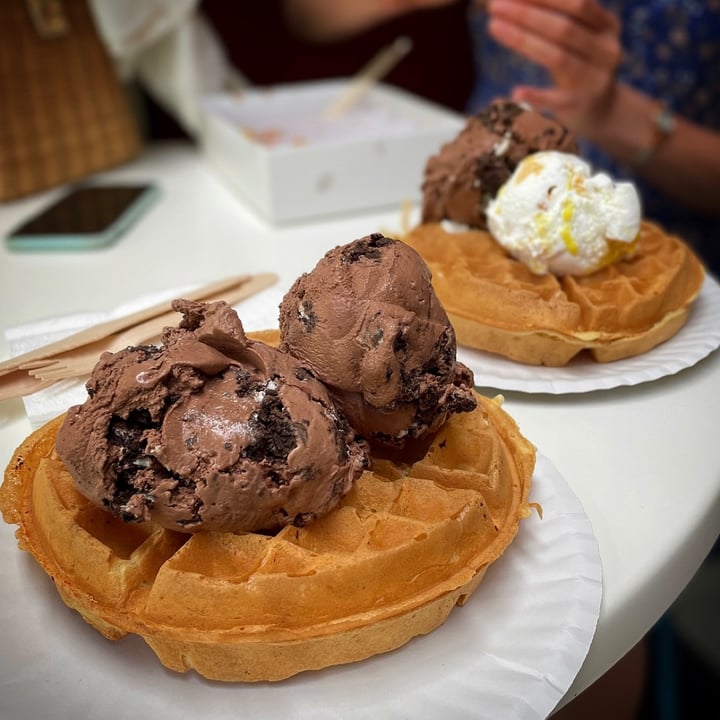 photo of Kristen's Kick-Ass Ice Cream Newlands Vegan Waffle shared by @capetownvegan on  07 Nov 2021 - review