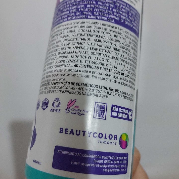 photo of Soul power Shampoo Low Bubble Magic Wash 315ml shared by @mylenasilva29 on  06 May 2022 - review