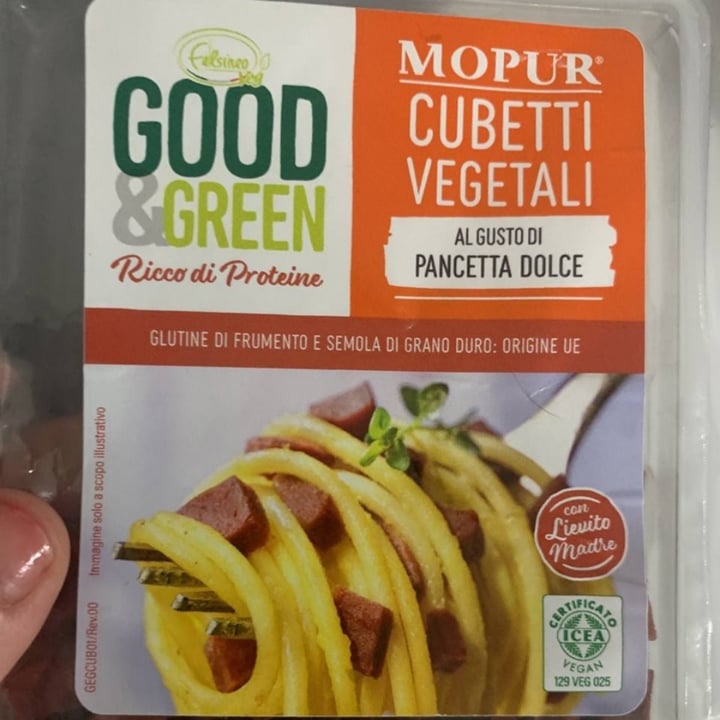 photo of Good and green Cubetti vegetali Pancetta shared by @agnesege on  22 Jul 2022 - review
