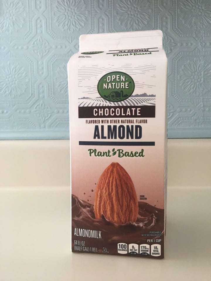 photo of Open Nature Chocolate Almond Milk shared by @passerojennifer on  13 Aug 2019 - review