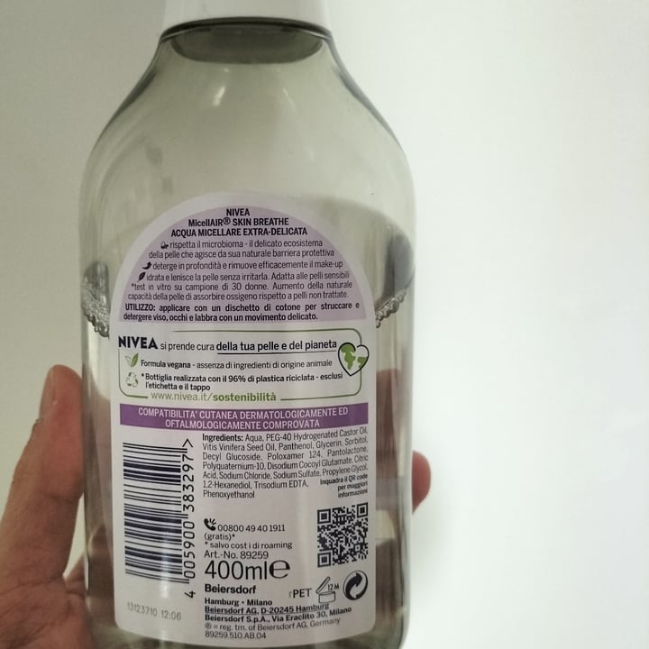 review photo of Nivea Agua MicellAIR shared by @martinacalore on 25 Feb 2022 - review