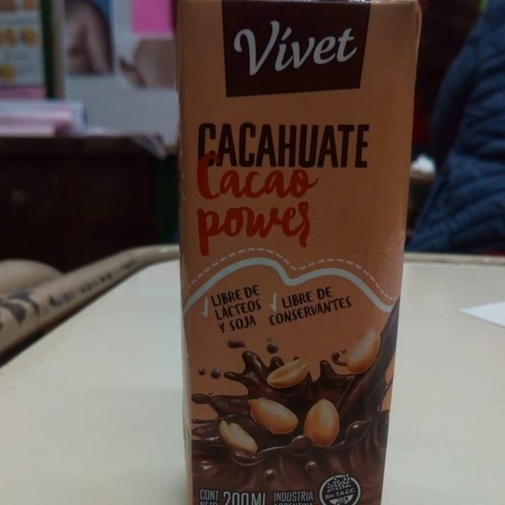 photo of Vívet Leche de Cacahuate Cacao Power 200ml shared by @mailenn on  23 Nov 2020 - review