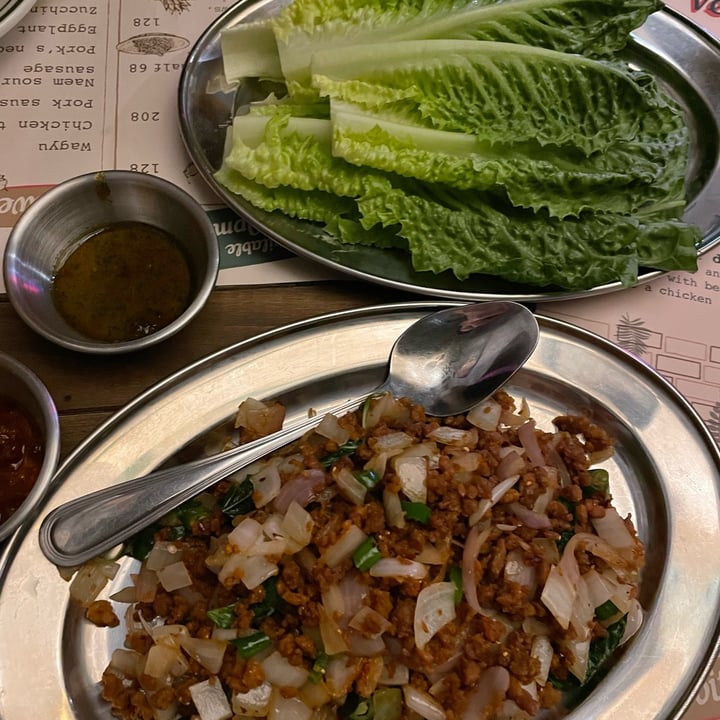 review photo of House on Peel Thai larb lettuce wrap shared by @chameleonvegan on 13 Dec 2021 - review