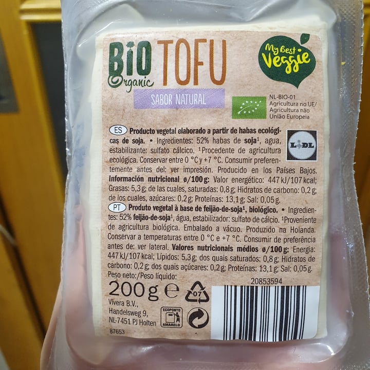 photo of My Best Veggie Bio tofu natural shared by @anisantas on  04 Nov 2020 - review