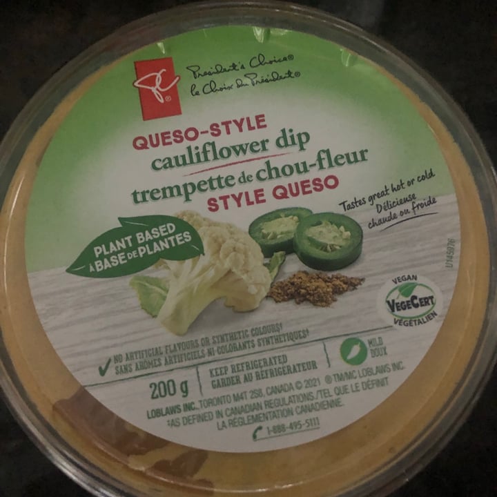 photo of President's Choice Queso-Style Cauliflower Dip shared by @marie5ca on  17 Jun 2021 - review