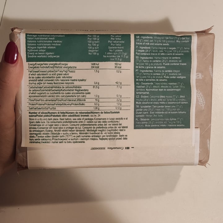 review photo of Wasa Original fette croccanti di segale shared by @mik0607 on 25 Nov 2021 - review