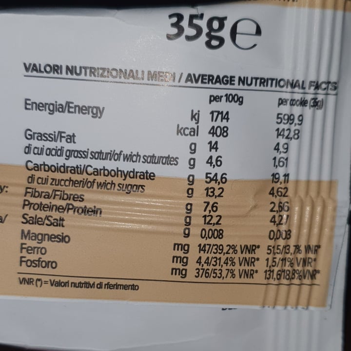 review photo of Ambrosiae Cookie cacao fondente shared by @erikaciardiello12 on 23 May 2022 - review