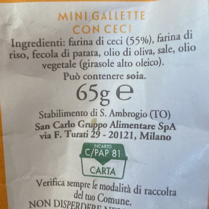 photo of San Carlo Triangolini con ceci croccanti shared by @amelia78 on  27 Oct 2022 - review